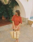 Ciao Ciao Vacation Lava Raglan Tee