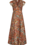 Spell Mojave Lily Shirred Maxi Dress Amber