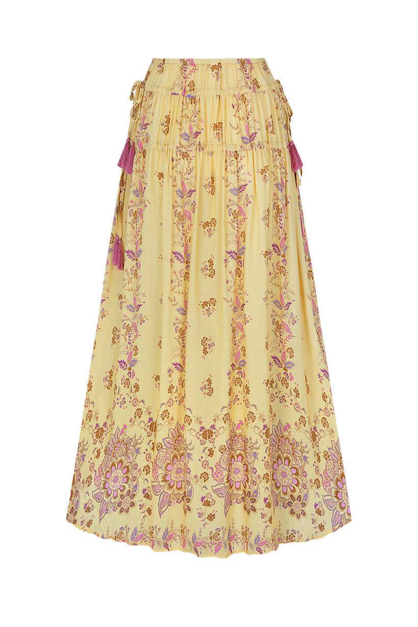 Spell Rebel Spirit Tassel Maxi Skirt Daffodil