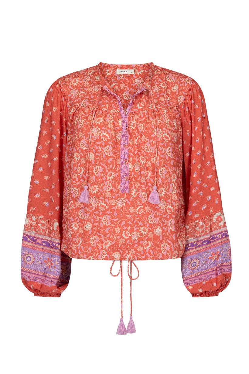 Spell Sunshine Bandit Blouse Cayenne