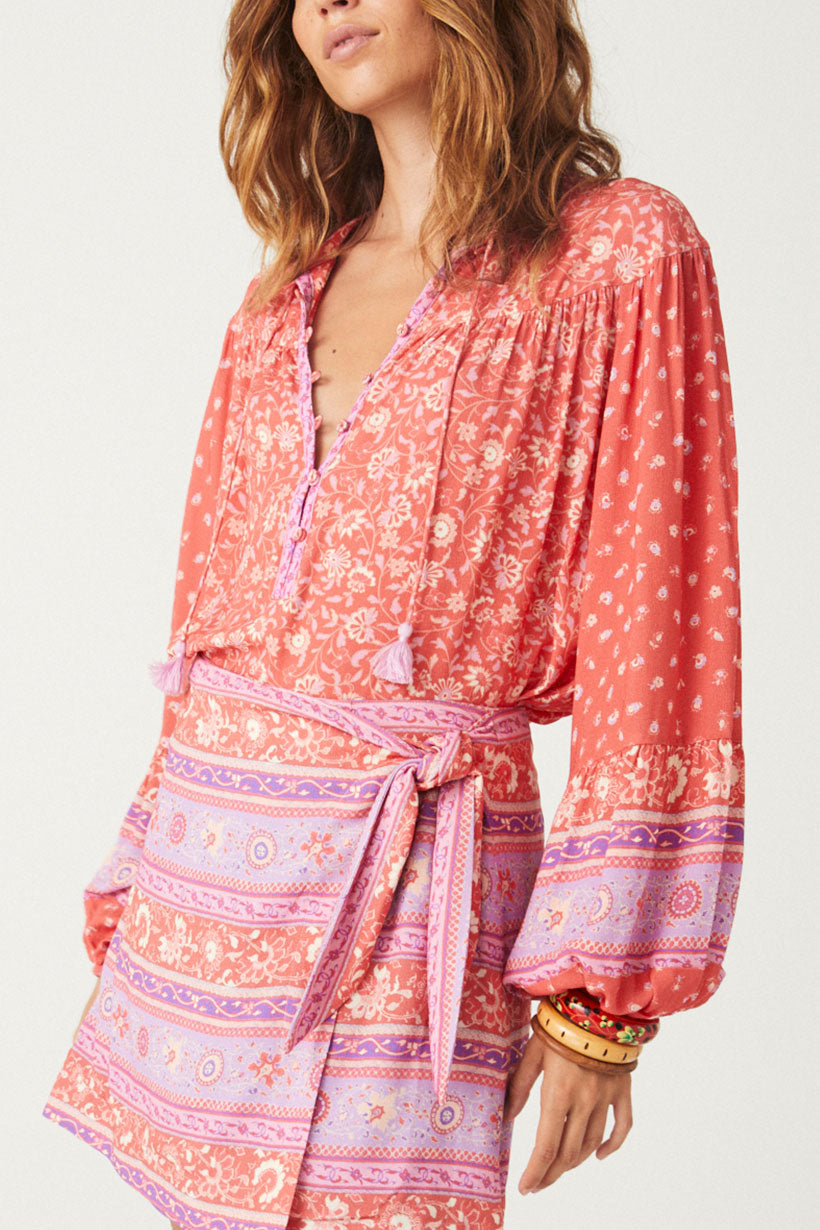 Spell Sunshine Bandit Blouse Cayenne