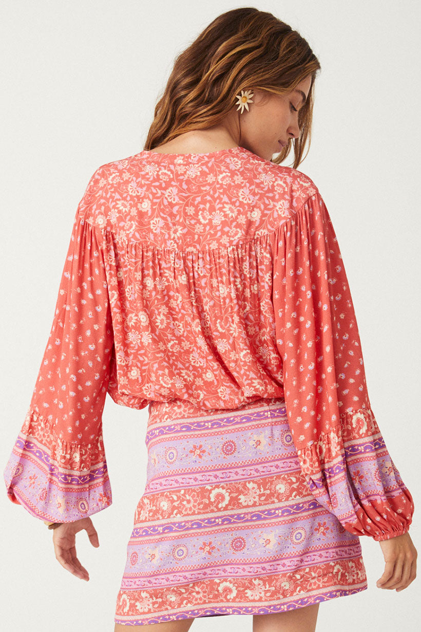 Spell Sunshine Bandit Blouse Cayenne