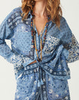 Spell Sunshine Bandit Shirt Dress Chambray