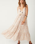 Spell Sunshine Bandit Strappy Gown Desert Sage