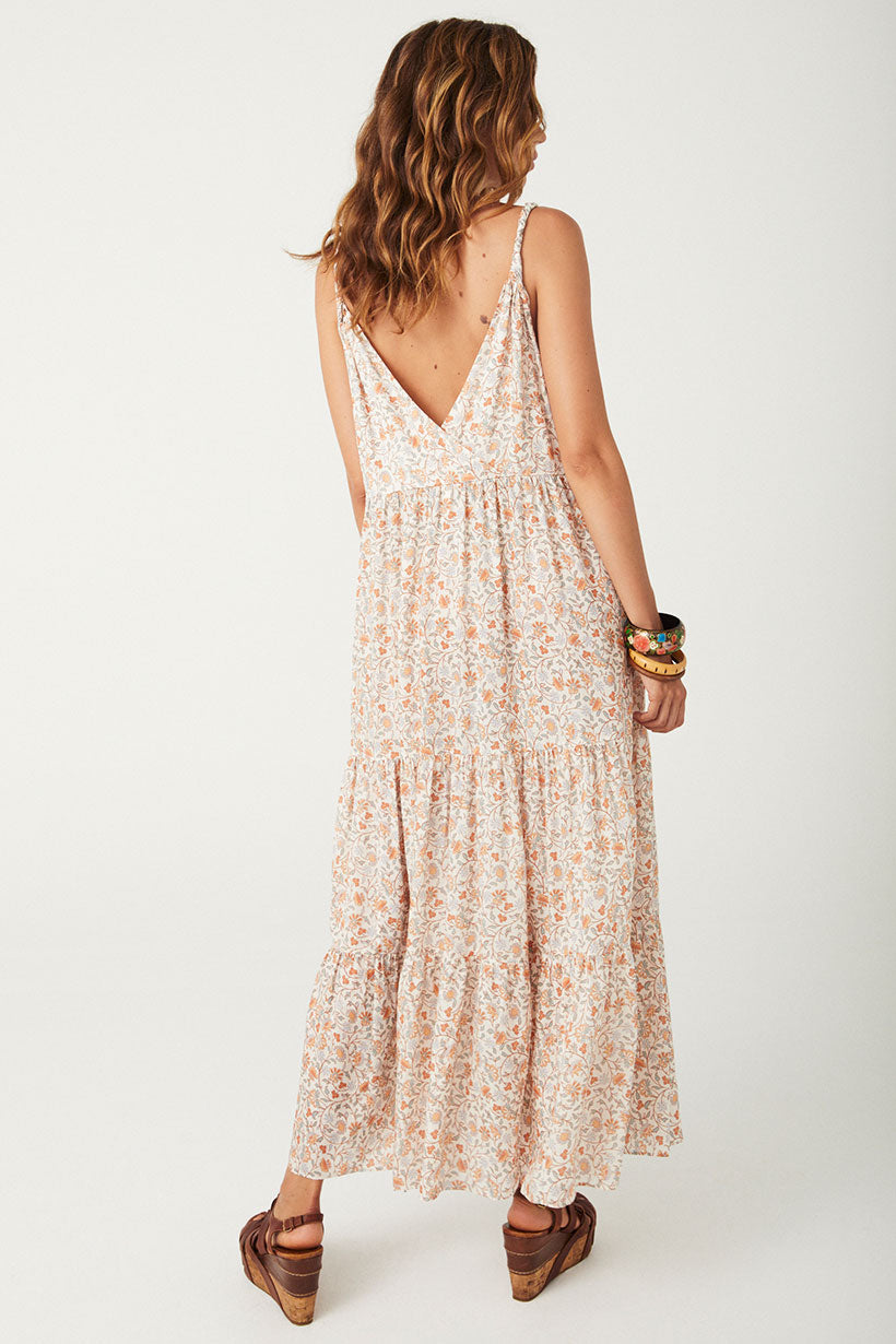 Spell Sunshine Bandit Strappy Gown Desert Sage