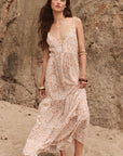 Spell Sunshine Bandit Strappy Gown Desert Sage