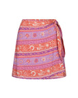 Spell Sunshine Bandit Wrap Mini Skirt Cayenne