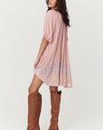 Spell Sweet Nothings Button Through Tunic Dress Sugar Plum