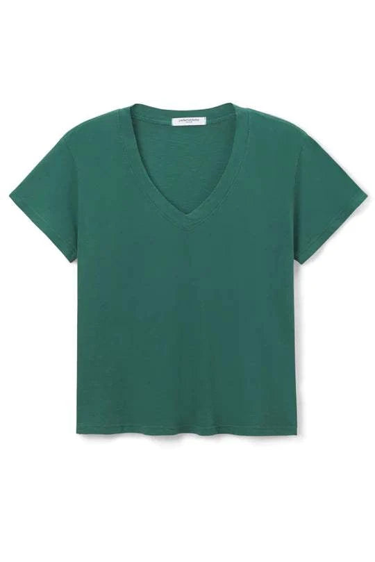 Perfectwhitetee Hendrix Basic V Neck Tee Evergreen