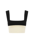 Posse Theo Crop Top Cream and Black