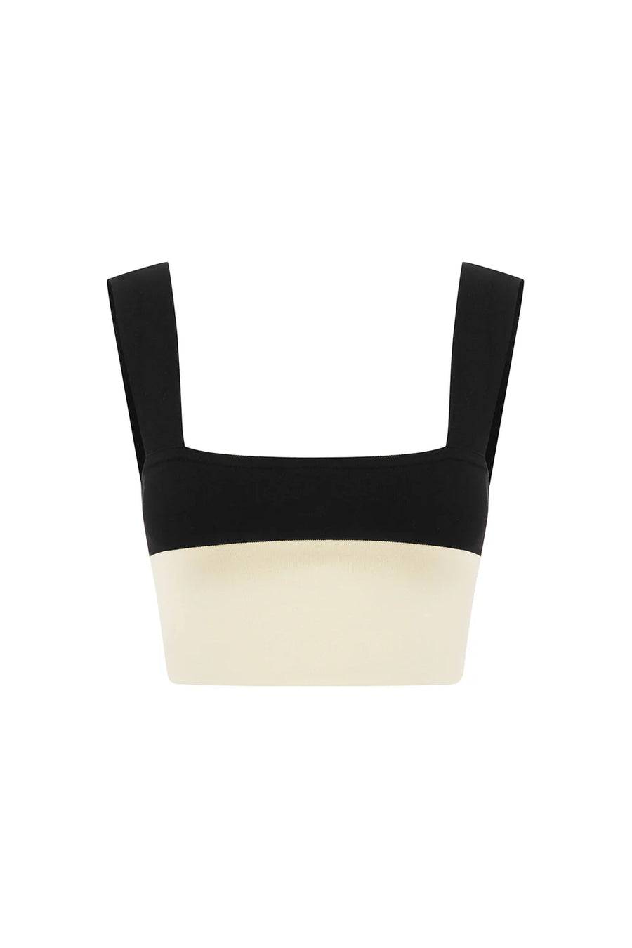 Posse Theo Crop Top Cream and Black