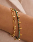 Murkani Turquoise Bracelet Gold