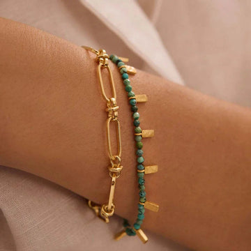 Murkani Turquoise Bracelet Gold