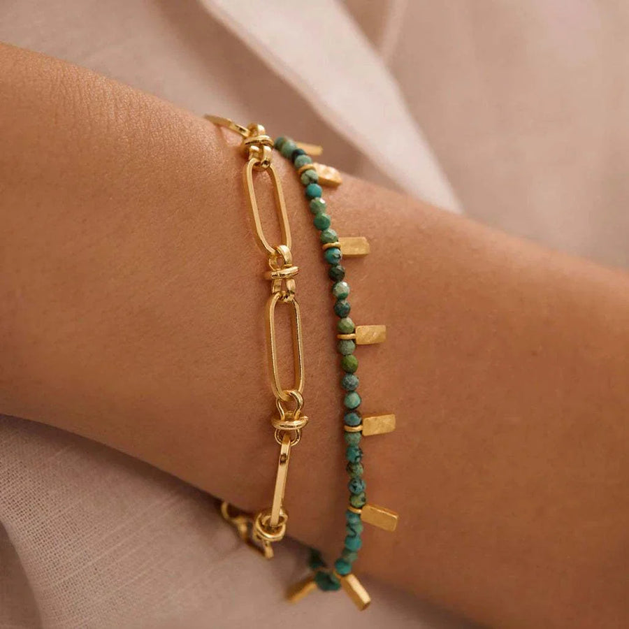 Murkani Turquoise Bracelet Gold