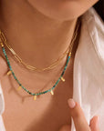 Murkani Turquoise Choker Gold