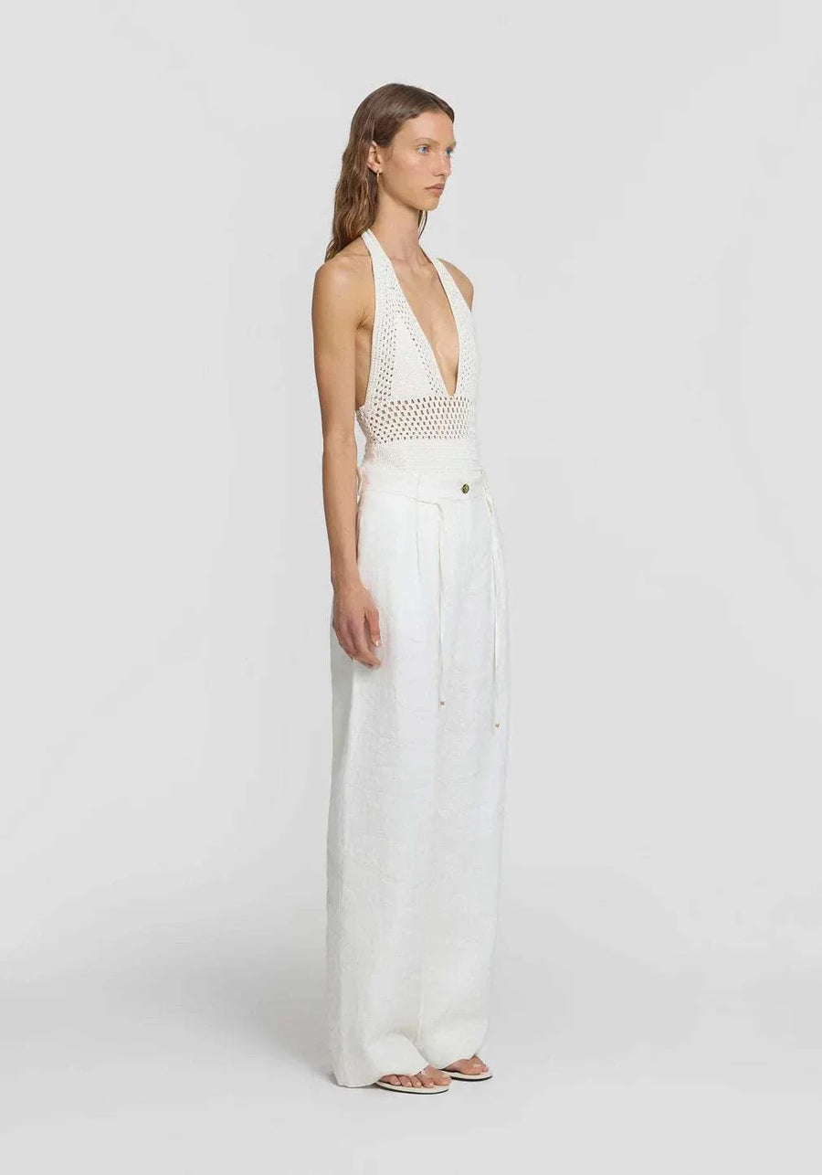 Viktora and Woods Evans Pant Ivory