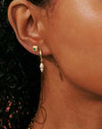 Murkani Wandering Soul Green Onyx Studs Gold