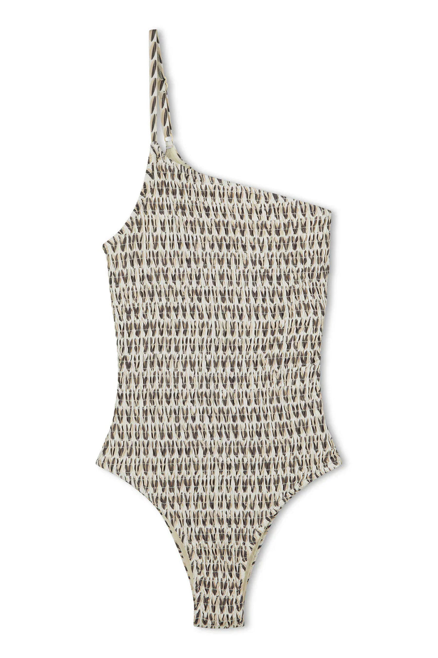 Zulu and Zephyr Pecan Asymmetric One Piece