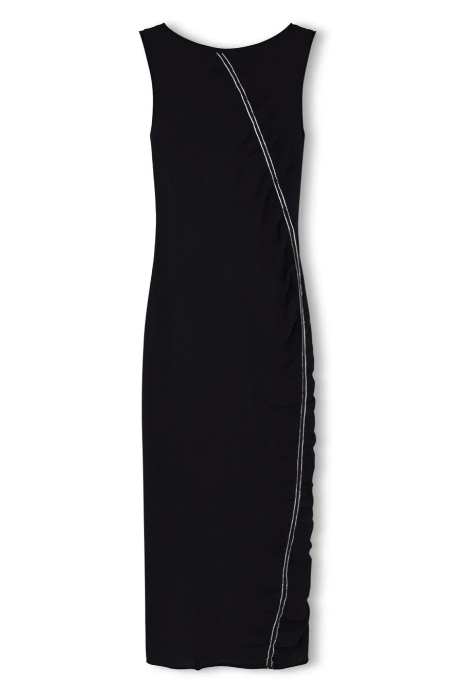 Zulu and Zephyr Contrast Knit Dress Black