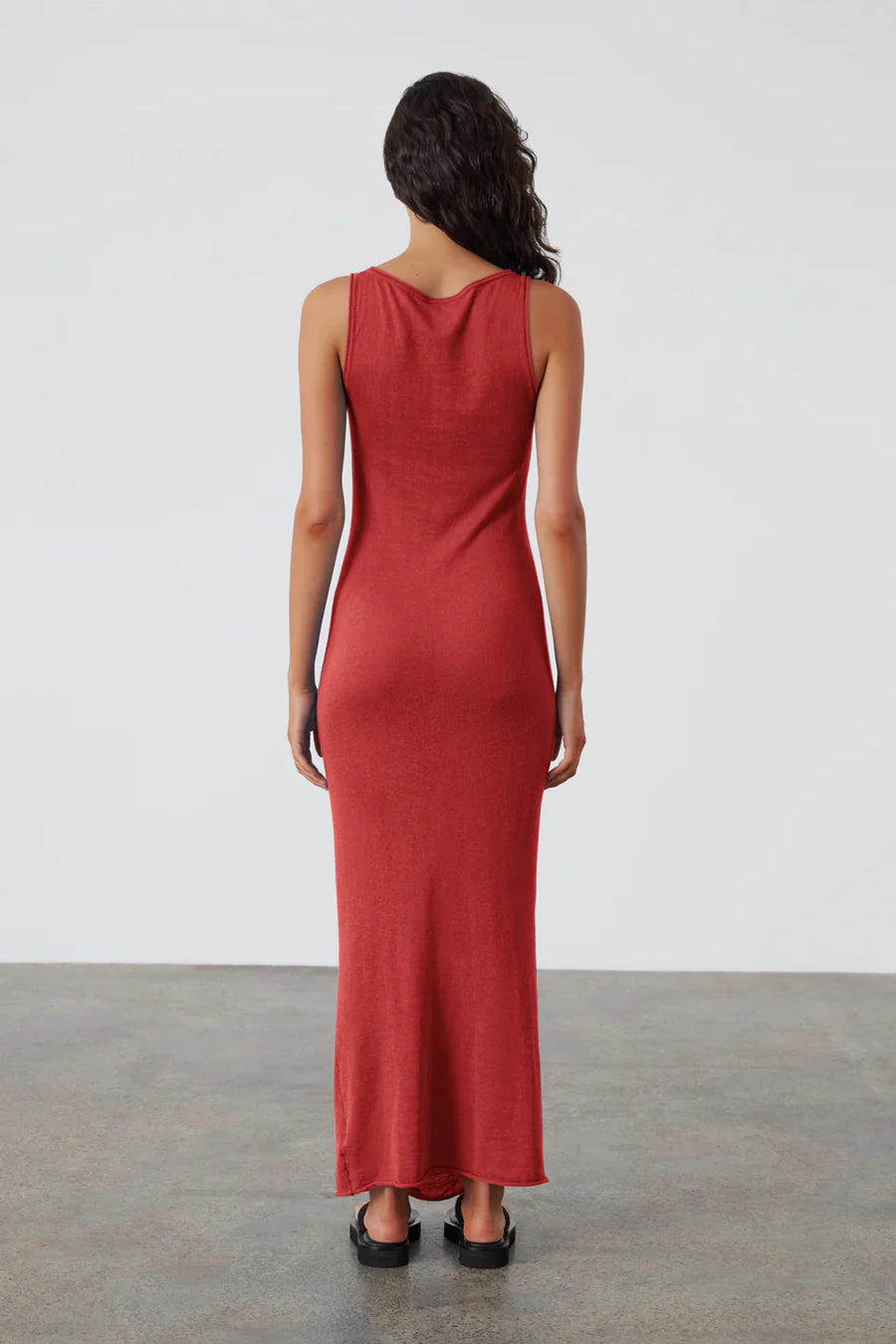 Zulu and Zephyr Contrast Knit Dress Red