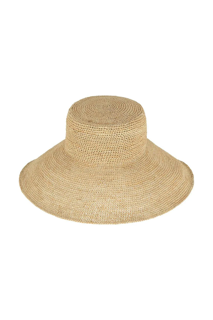 Zulu and Zephyr Raffia Wide Brim Hat Natural