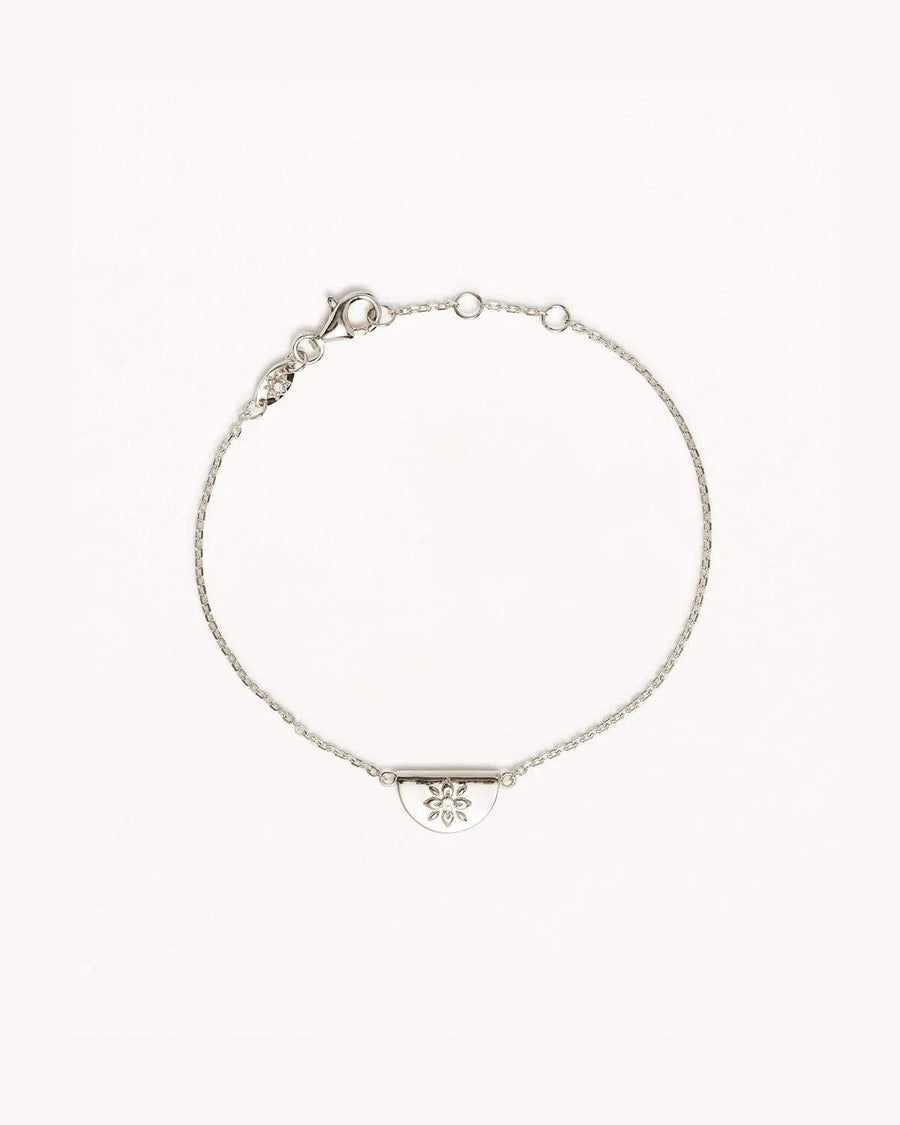 Charlotte Sterling Silver Lotus Bracelet