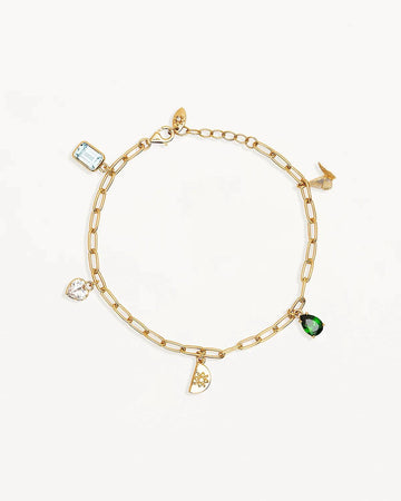 By Charlotte Wanderlust Charm Bracelet 18k Gold Vermeil