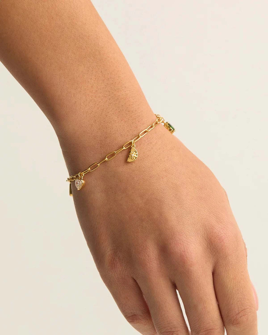 By Charlotte Wanderlust Charm Bracelet 18k Gold Vermeil