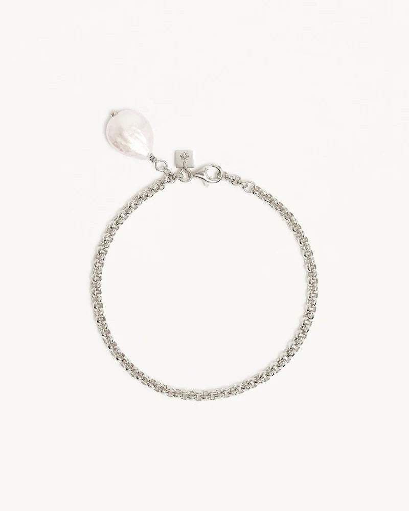 By Charlotte Sterling Silver Embrace Stillness Pearl Bracelet