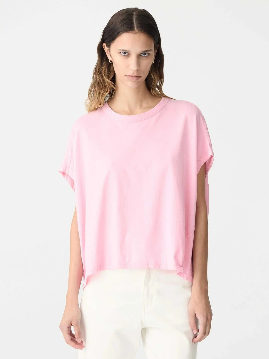 Bassike Slouch Circle Tank Candy Pink