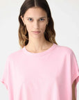 Bassike Slouch Circle Tank Candy Pink