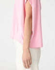 Bassike Slouch Circle Tank Candy Pink