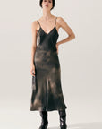 Silk Laundry 90s Slip Dress Smoke