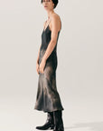 Silk Laundry 90s Slip Dress Smoke