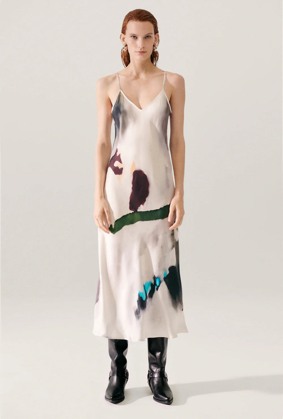 Silk Laundry 90s Slip Dress Phosphate