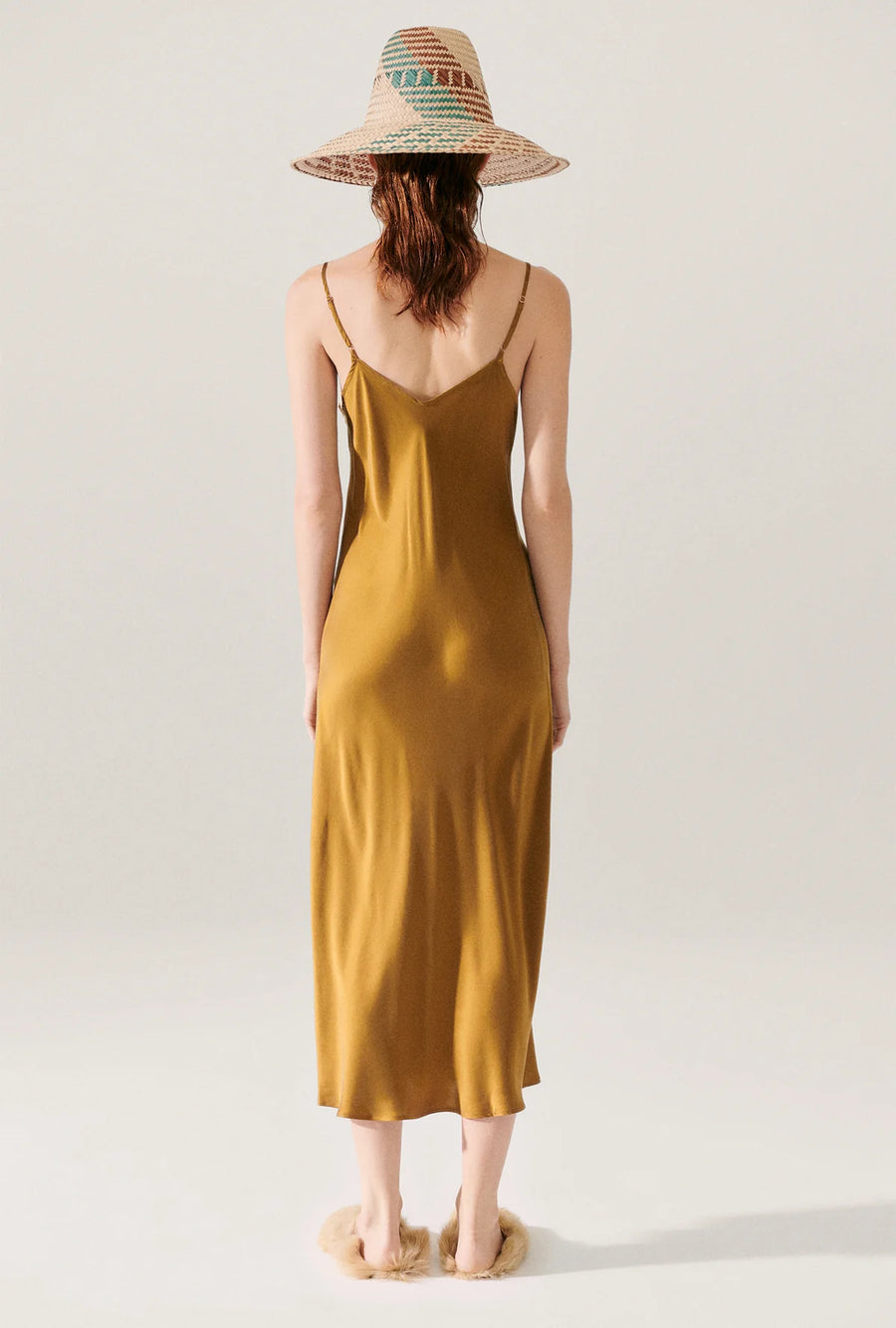 Silk Laundry 90s Slip Dress Drought