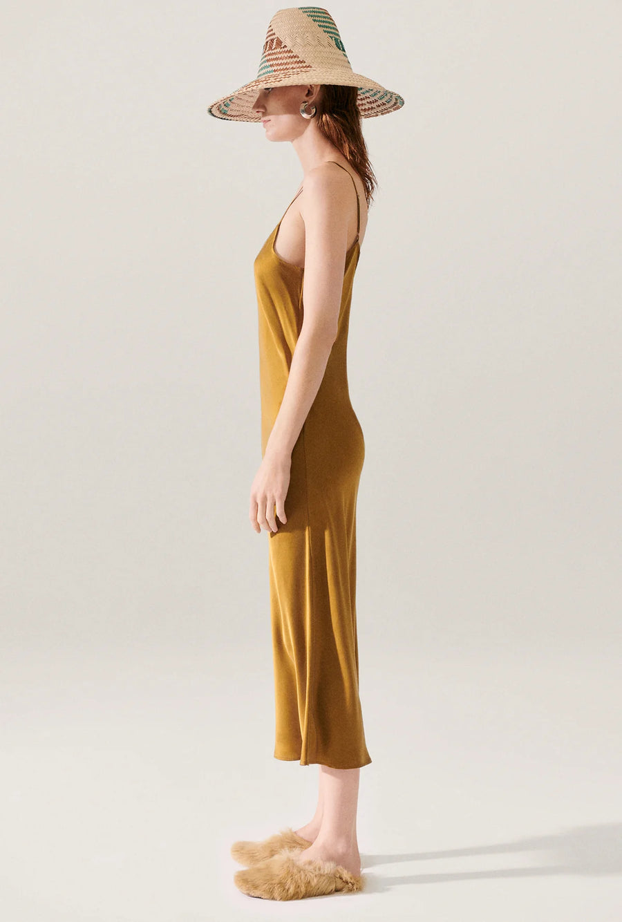 Silk Laundry 90s Slip Dress Drought