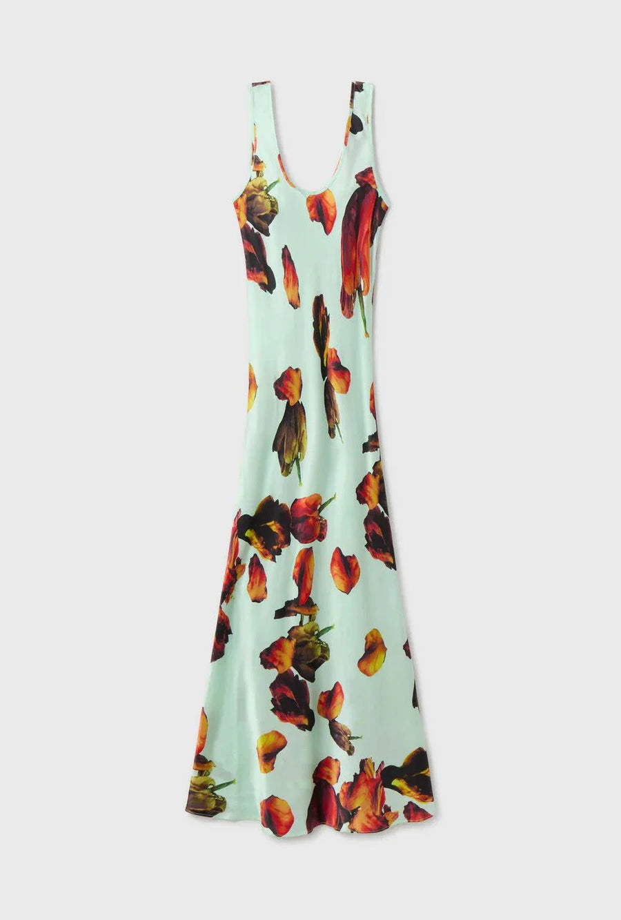 Silk Laundry Scoop Neck Dress Tulipa Dew