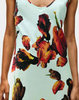 Silk Laundry Scoop Neck Dress Tulipa Dew