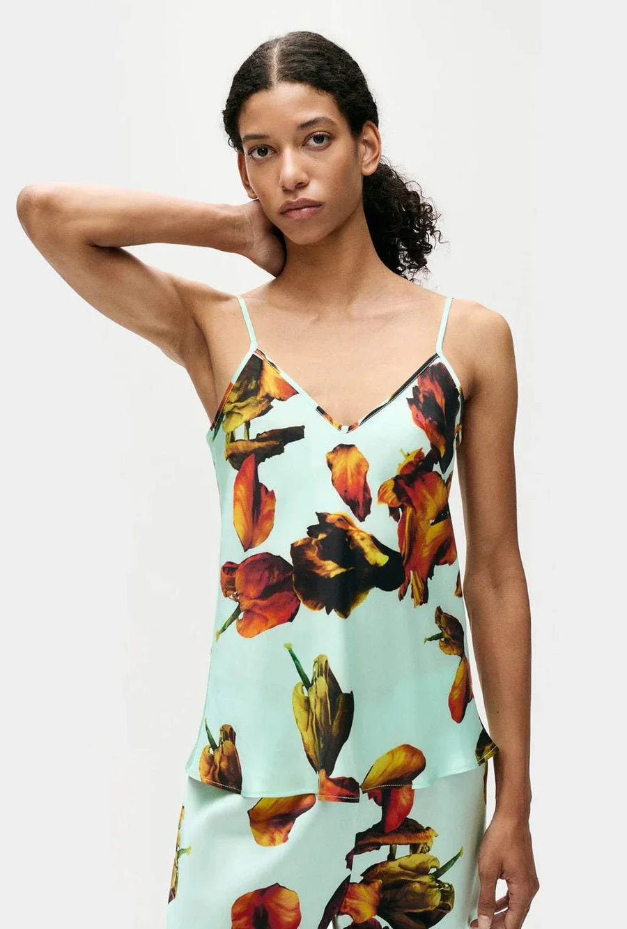 Silk Laundry Bias Cut Cami Tulipa Dew