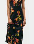 Silk Laundry 90s Slip Dress Tulipa Black