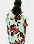 Silk Laundry Short Sleeve Boyfriend Shirt Tulipa Dew