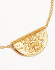 Charlotte 18k Gold Vermeil Blessed Lotus Necklace