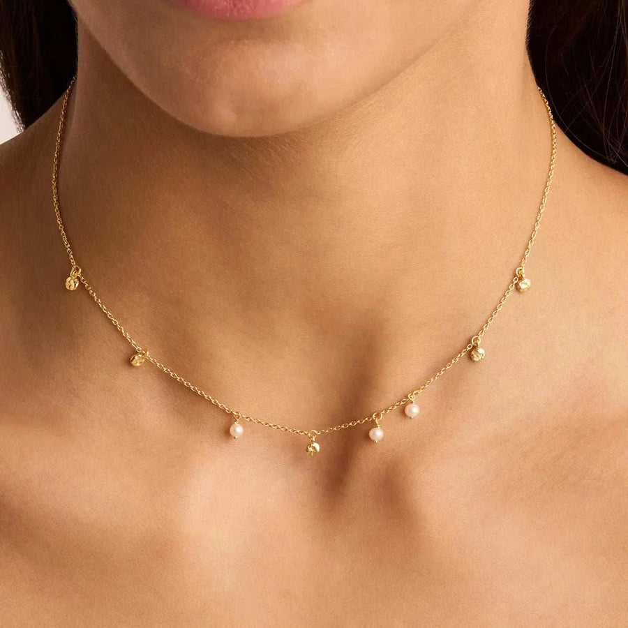 By Charlotte Endless Grace Pearl Choker 18k Gold Vermeil