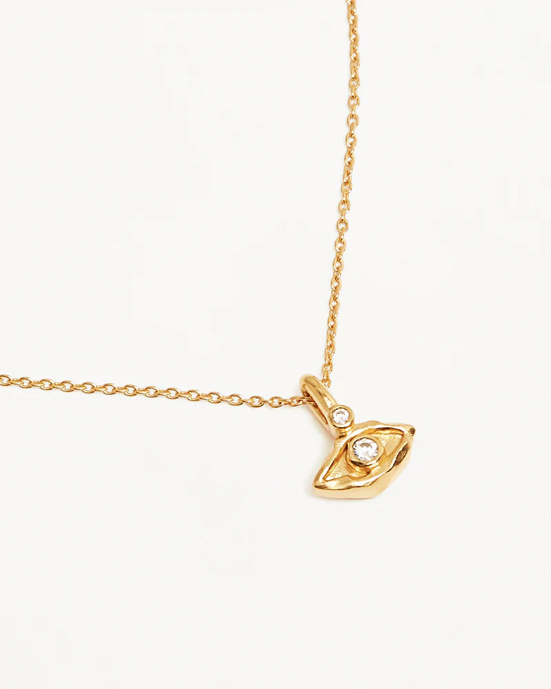 By Charlotte 18k Gold Vermeil I am Protected Necklace.