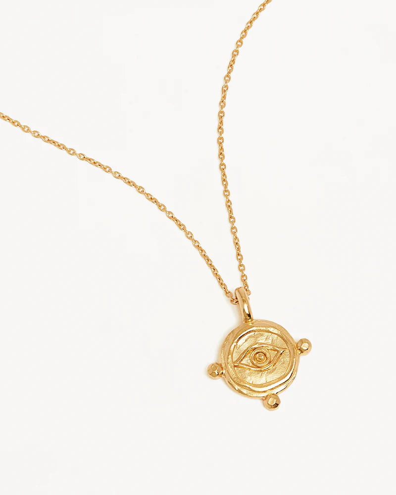 By Charlotte 18k Gold Vermeil Luck and Love Necklace