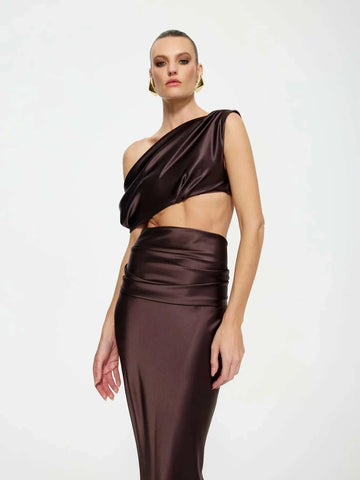 Effie Kats Perez Skirt Chocolate