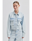 Second Female Fira Jacket Light Blue Denim