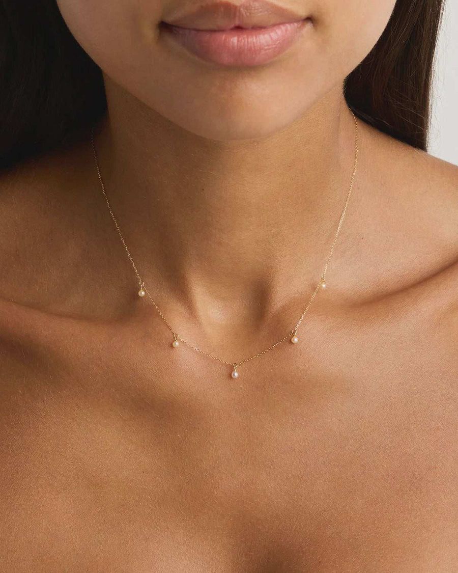 By Charlotte 14k Solid Gold Peace Lover Choker.